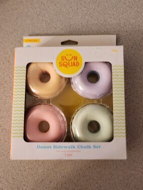 Sun Squad Pastel Donut Sidewalk Chalk Set - 4 Pack